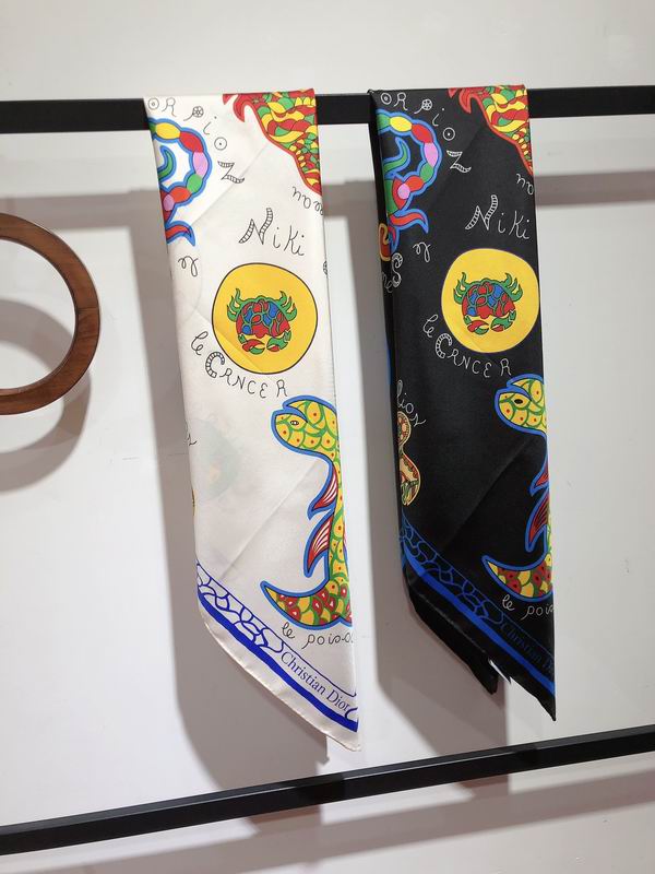 Dior silk scarf 90X90cm E09